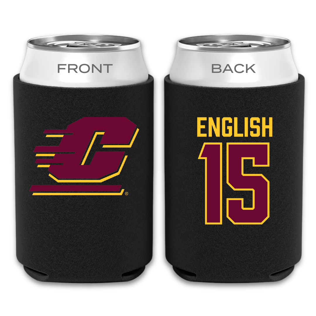 Central Michigan University Lacrosse Black Can Cooler - #15 Margaret English