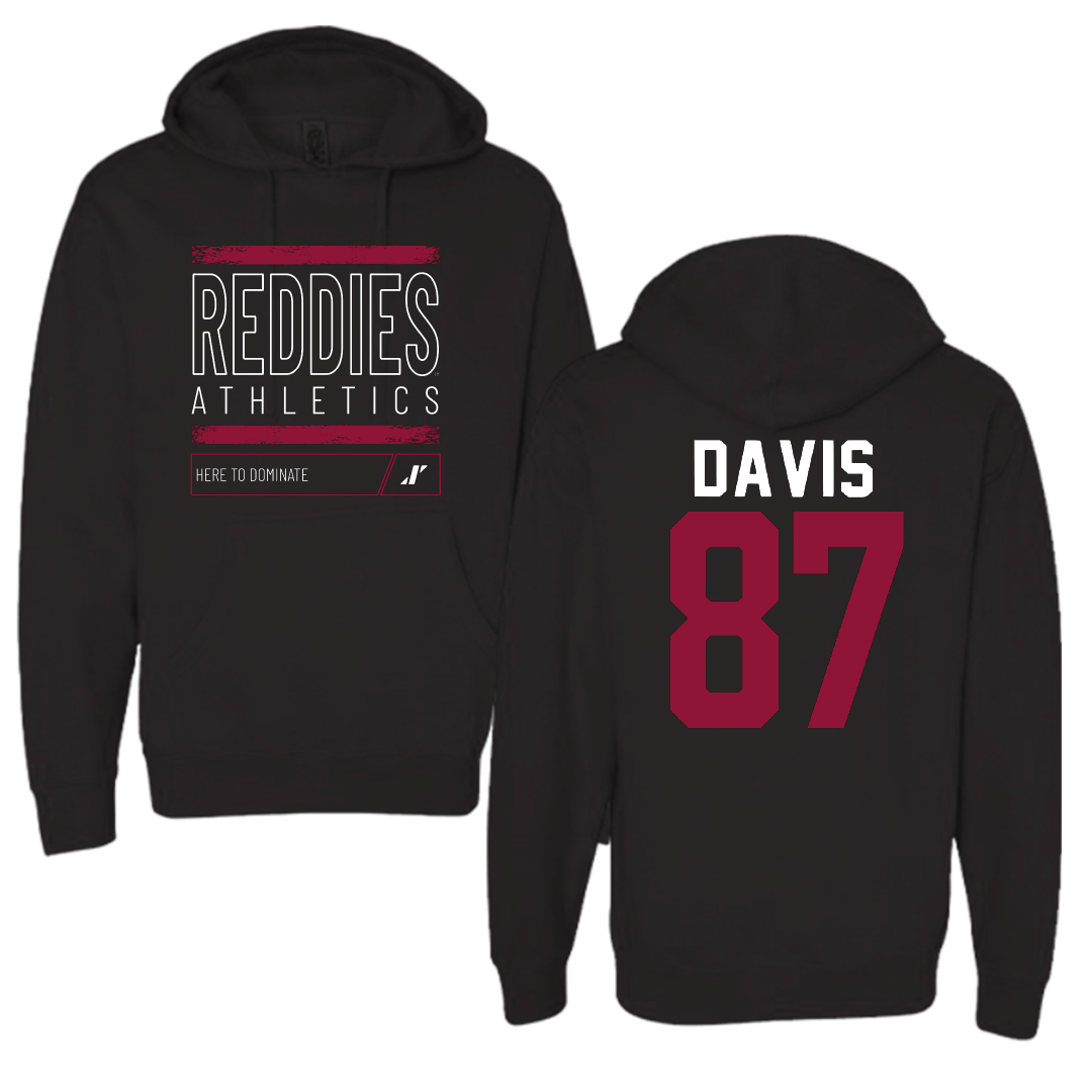Henderson State University Football Black Dominate Hoodie - #87 Cayden Davis