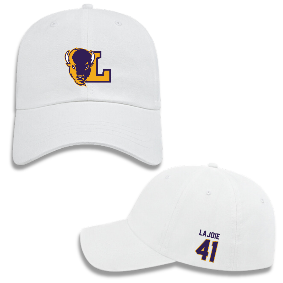 Lipscomb University Baseball White Hat - #41 Josh Lajoie