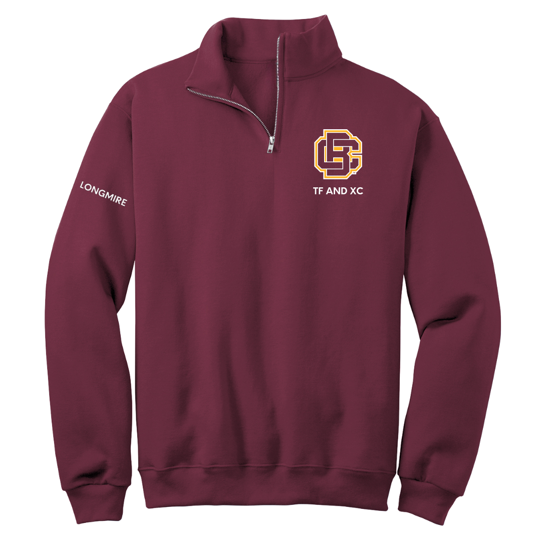 Bethune-Cookman University TF and XC Maroon Quarter-Zip - Ryan Longmire