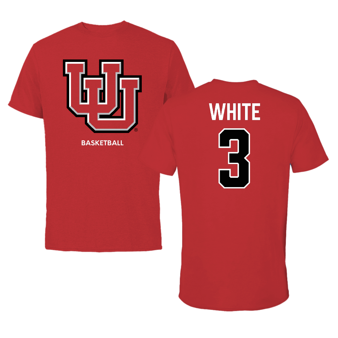 University of Utah Basketball (W) Red Tee - #3 Lani White