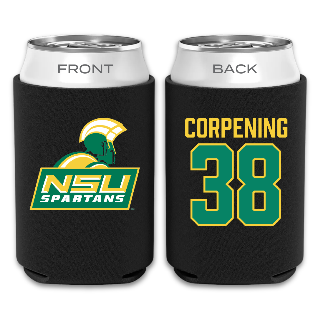 Norfolk State University Football Black Can Cooler - #38 Davion Corpening
