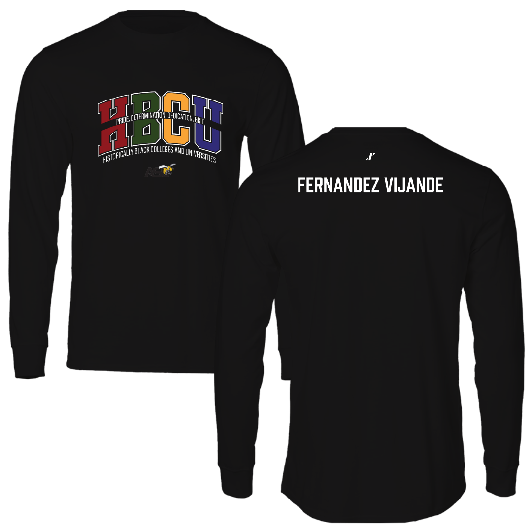 Alabama State University Golf Black HBCU Performance Long Sleeve - Yaiza Fernandez Vijande
