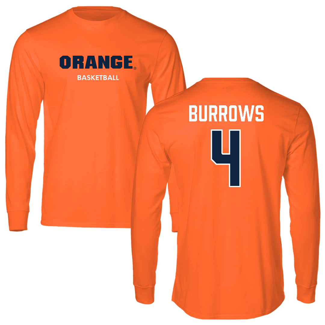 Syracuse University Basketball (W) Orange Performance Long Sleeve - #4 Sophie Burrows