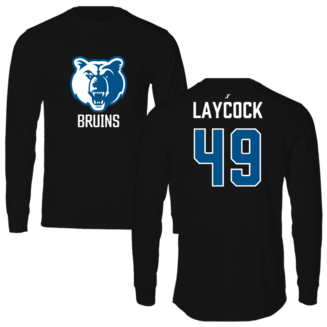 Salt Lake Community College Baseball Black Long Sleeve - #49 Austin Laycock