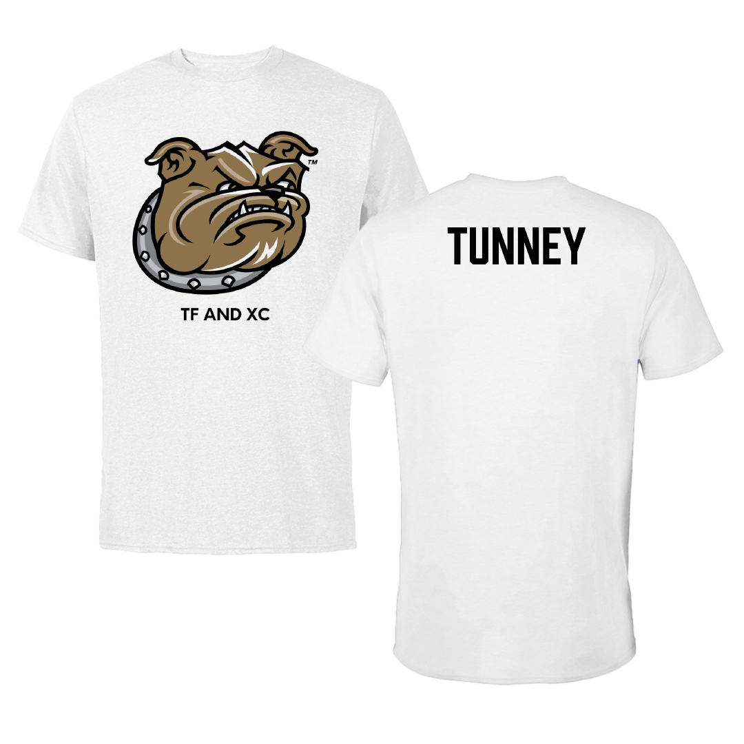 Bryant University TF and XC White Tee - Kat Tunney