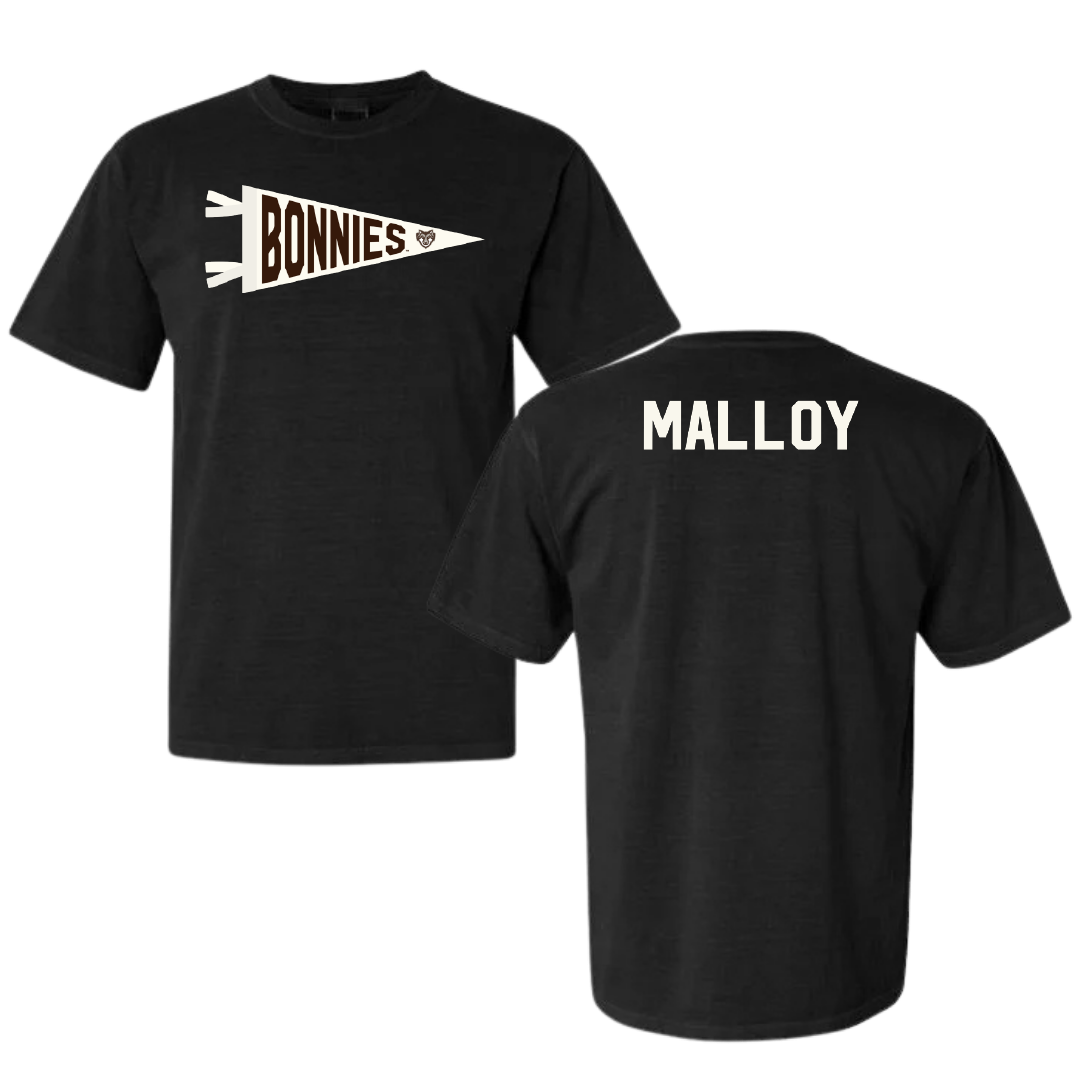 St. Bonaventure University TF and XC Black Pennant Comfort Colors Tee - Casey Malloy