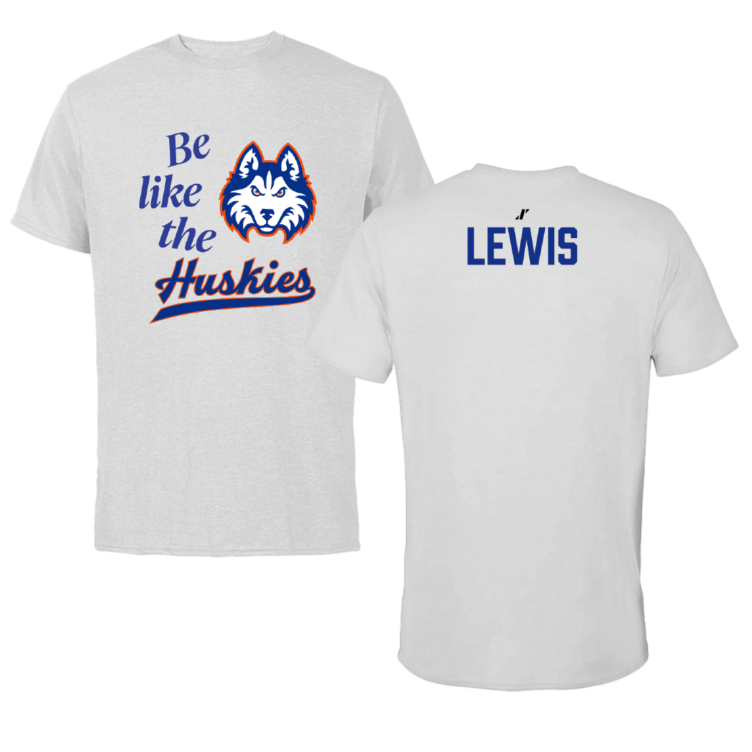 Houston Christian University Football Light Gray Be Like Us Tee - Darius Lewis