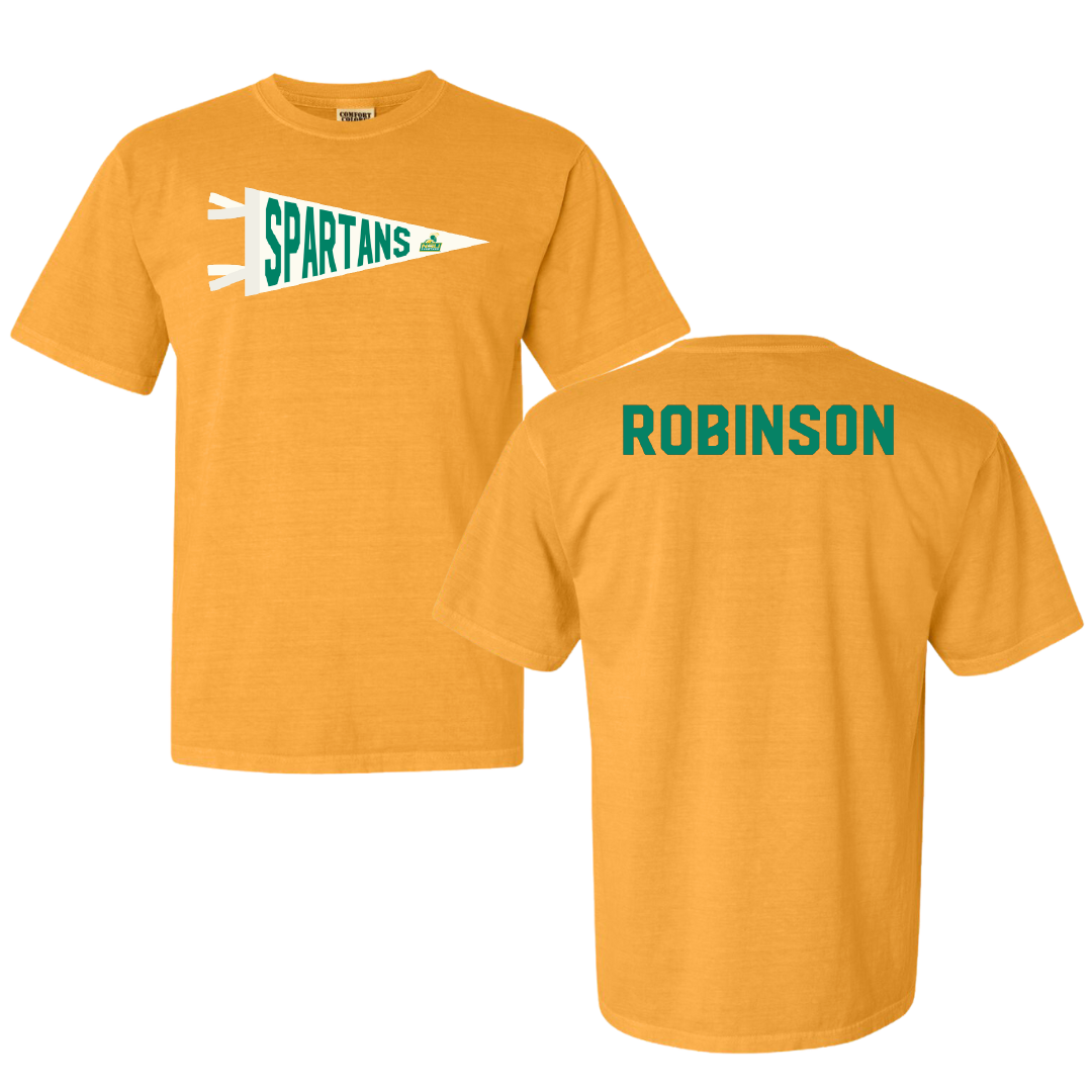 Norfolk State University TF and XC Gold Pennant Comfort Colors Tee - Brooklyn Robinson