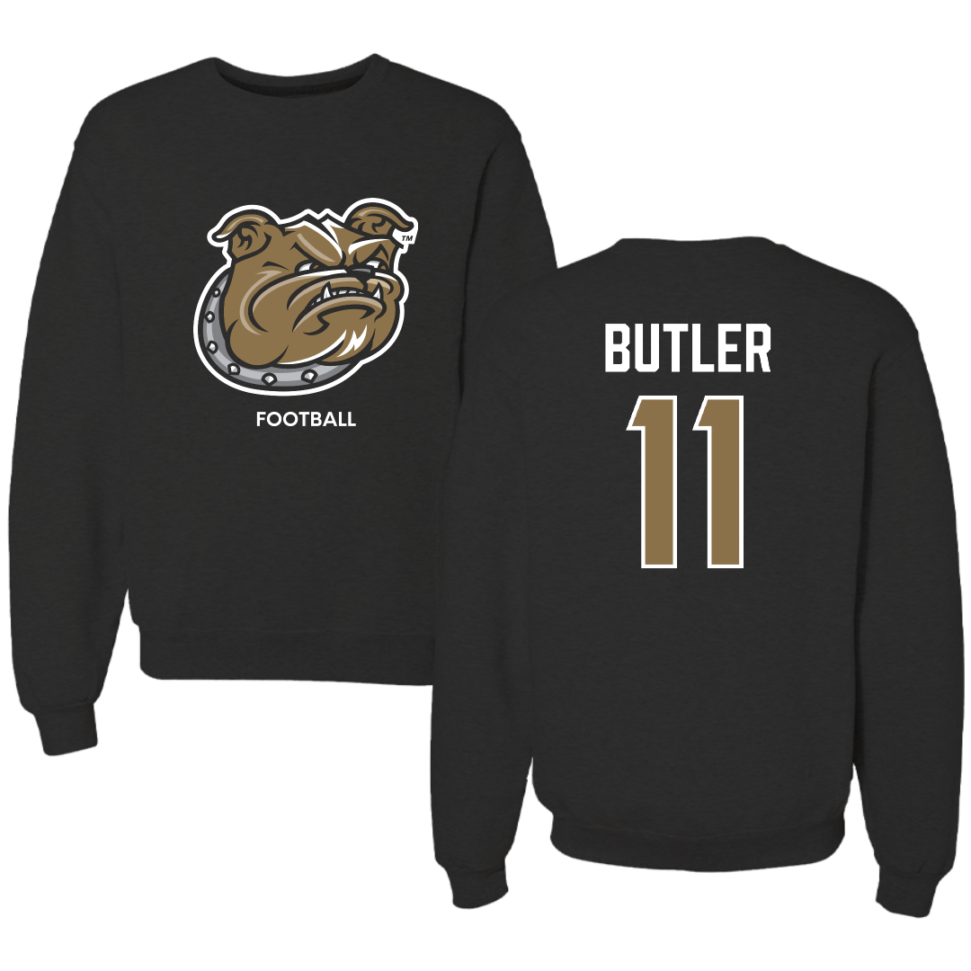 Bryant University Football Black Crewneck - #11 TJ Butler