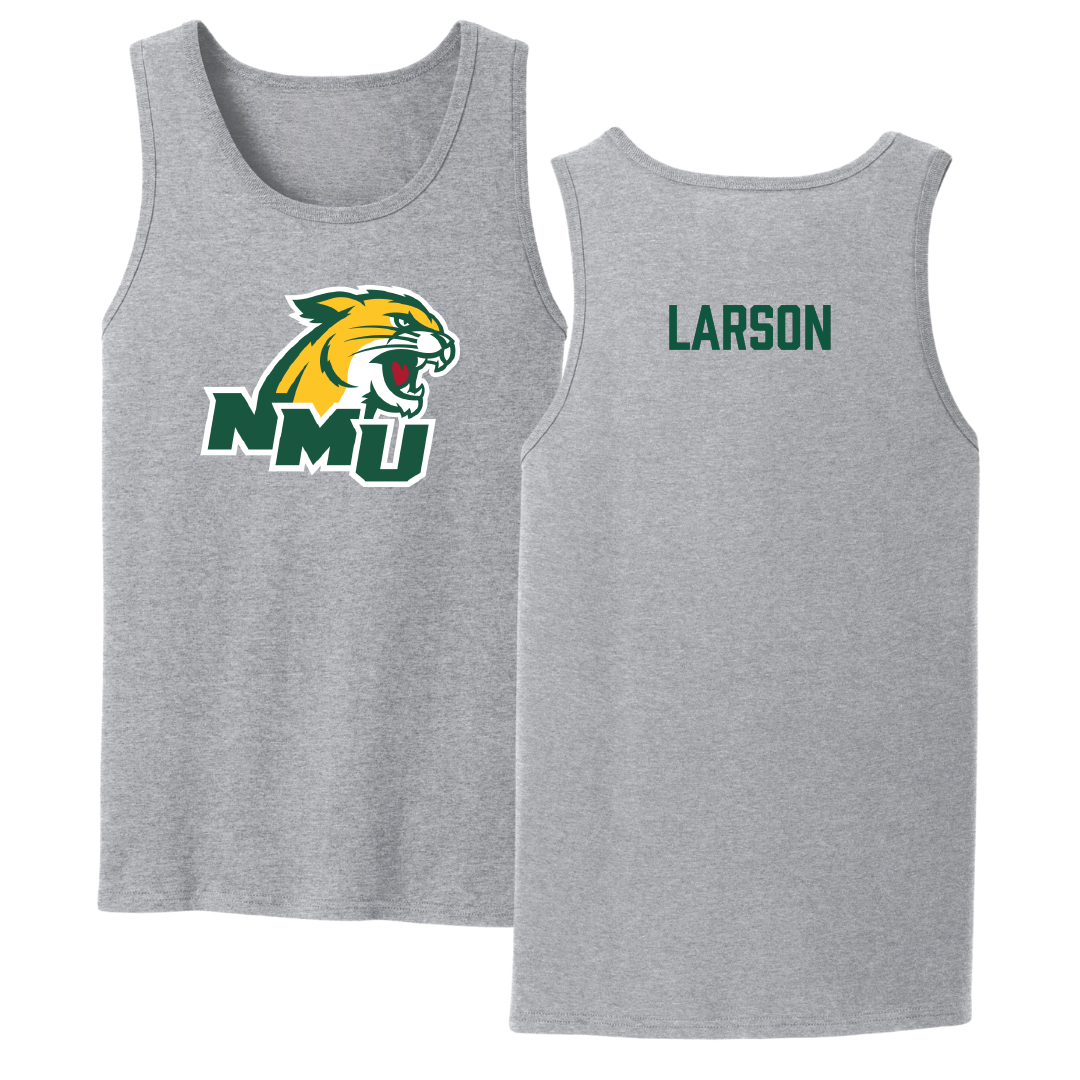 Northern Michigan University TF and XC Sport Gray Tank Top - Ahna Larson