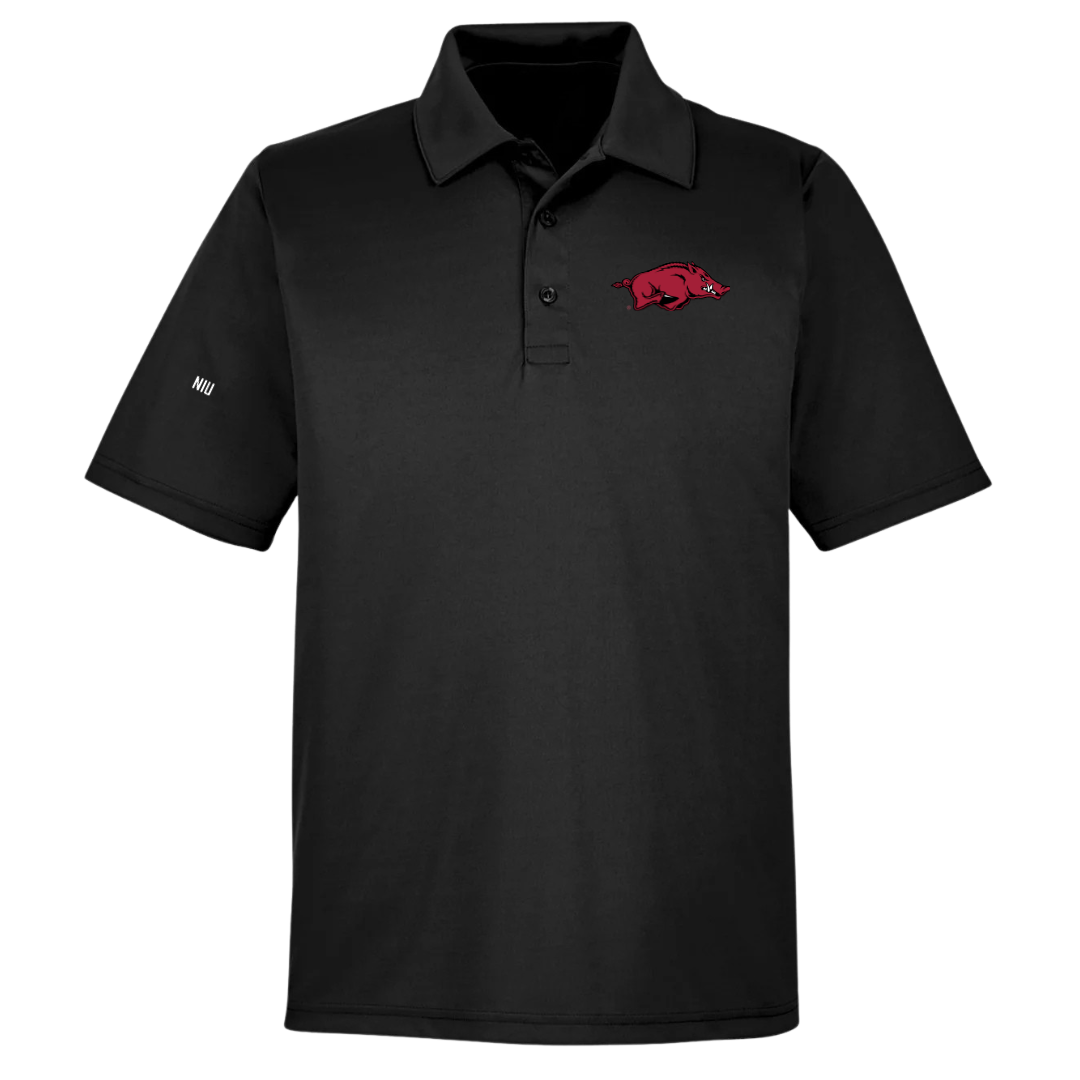 University of Arkansas Baseball Black Polo - Maika Niu
