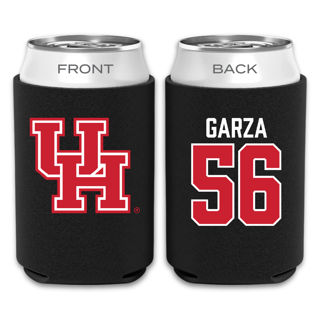 University of Houston Football Black Can Cooler - #56 Jacob Garza
