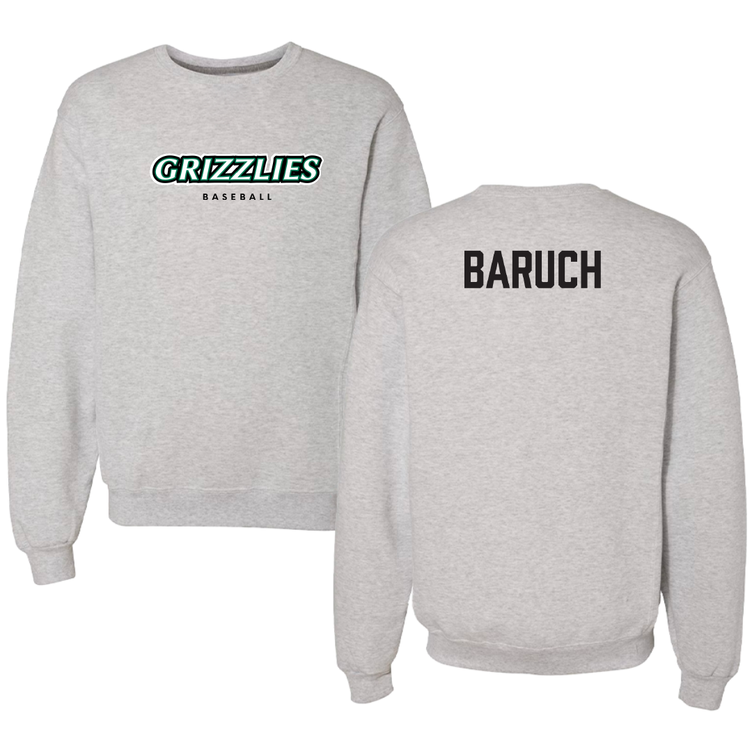 Adams State University Baseball Gray Grizzlies Crewneck - Shaked Baruch