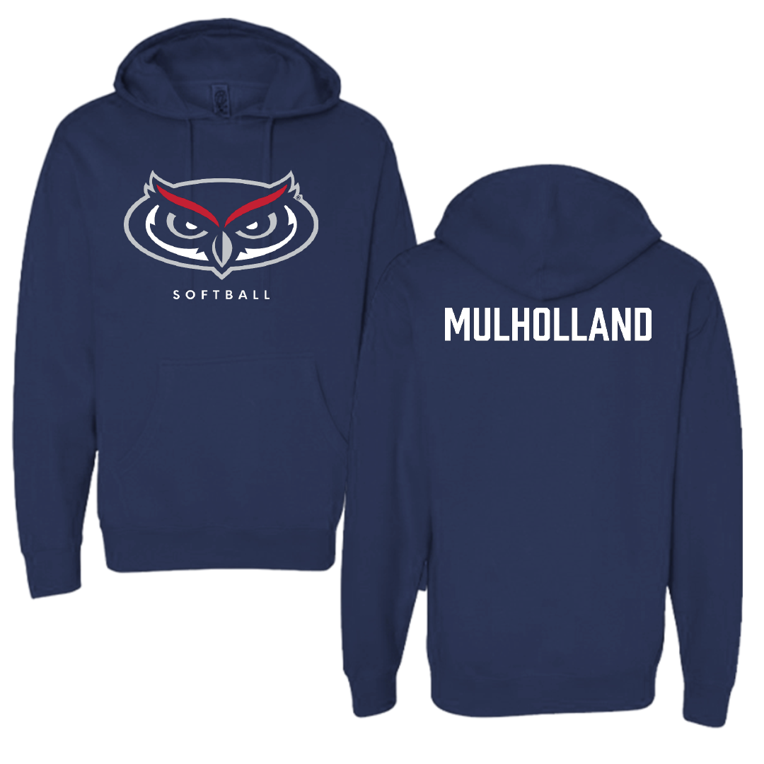 Florida Atlantic University Softball Navy Mascot Hoodie - McKenna Mulholland