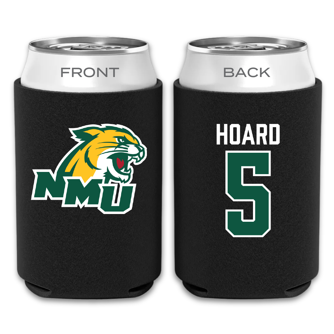 Northern Michigan University Football Black Can Cooler - #5 Aidan Hoard