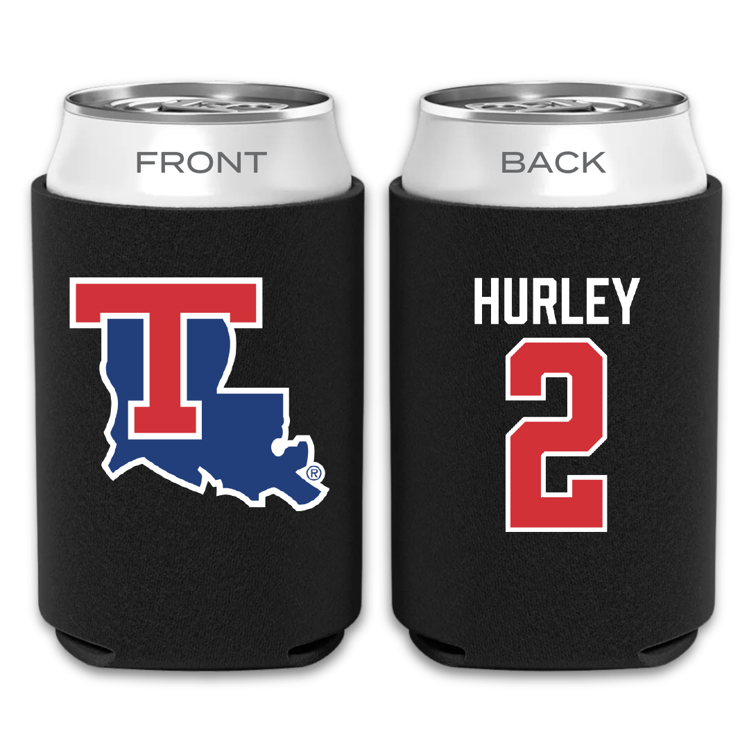 Louisiana Tech University Volleyball Black Can Cooler - #2 Jailen Hurley