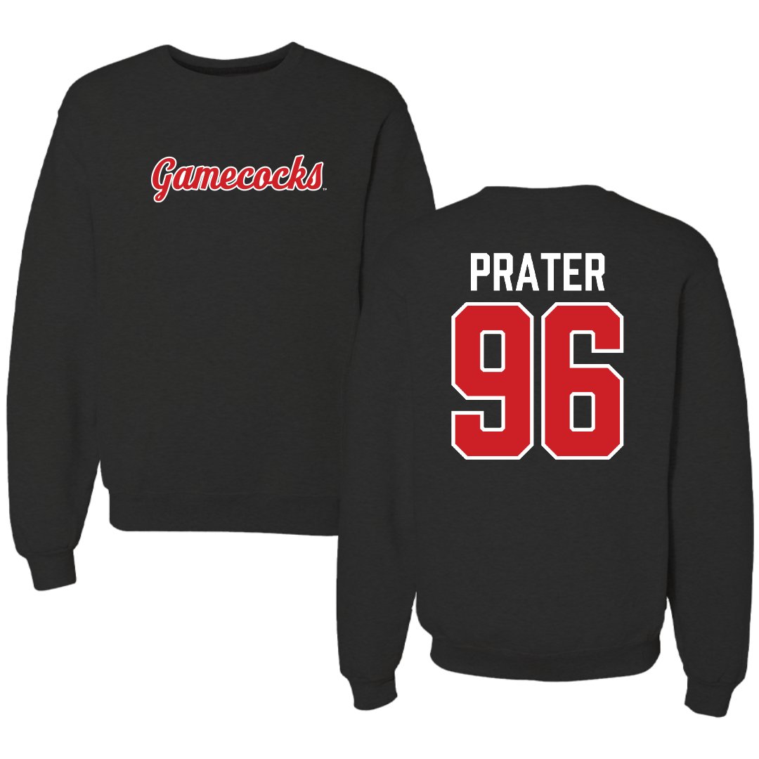 Jacksonville State University Football Black Crewneck - #96 Darrell Prater