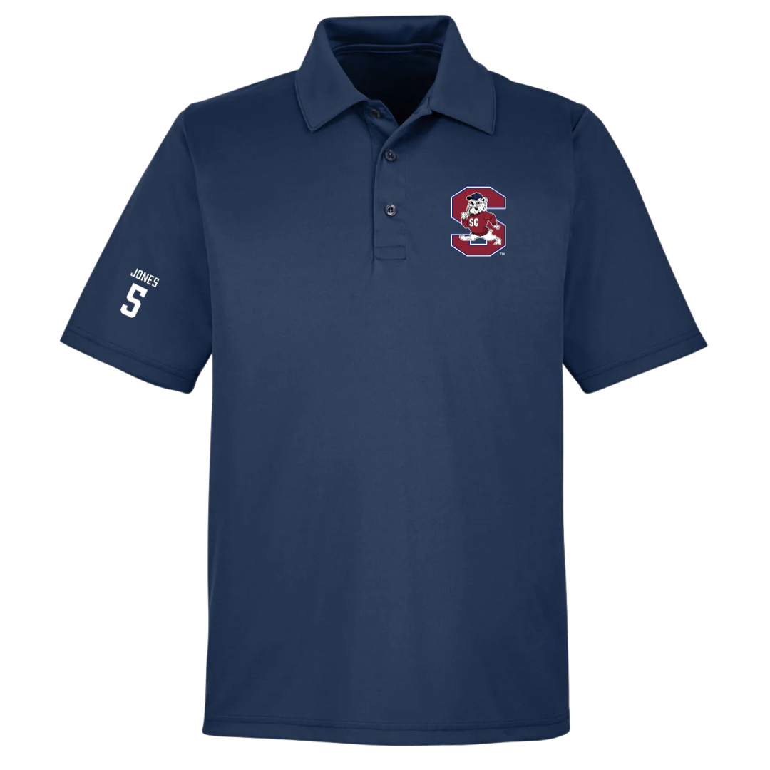 South Carolina State University Football Navy Polo - #5 Tyler Jones