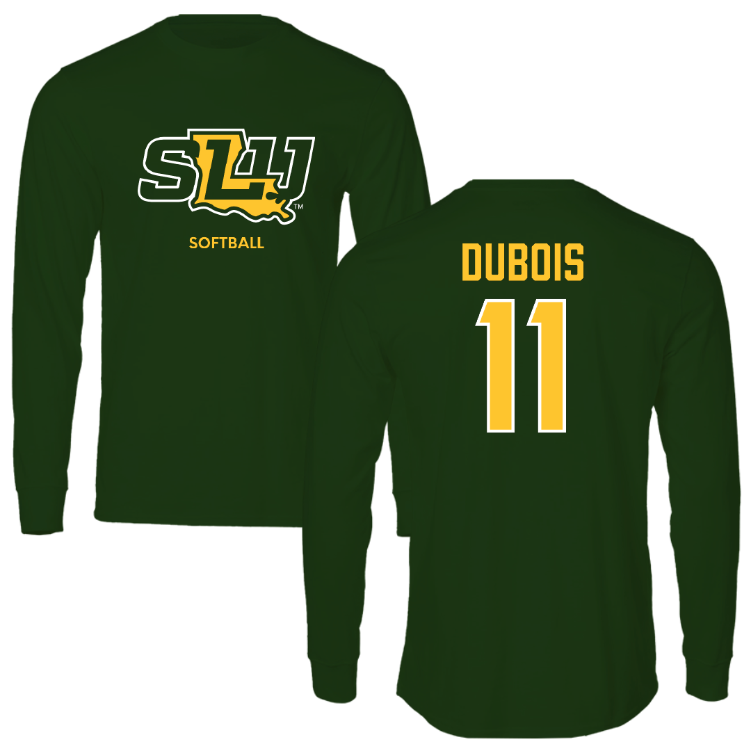 Southeastern Louisiana University Softball Forest Green Long Sleeve - #11 Ellie DuBois