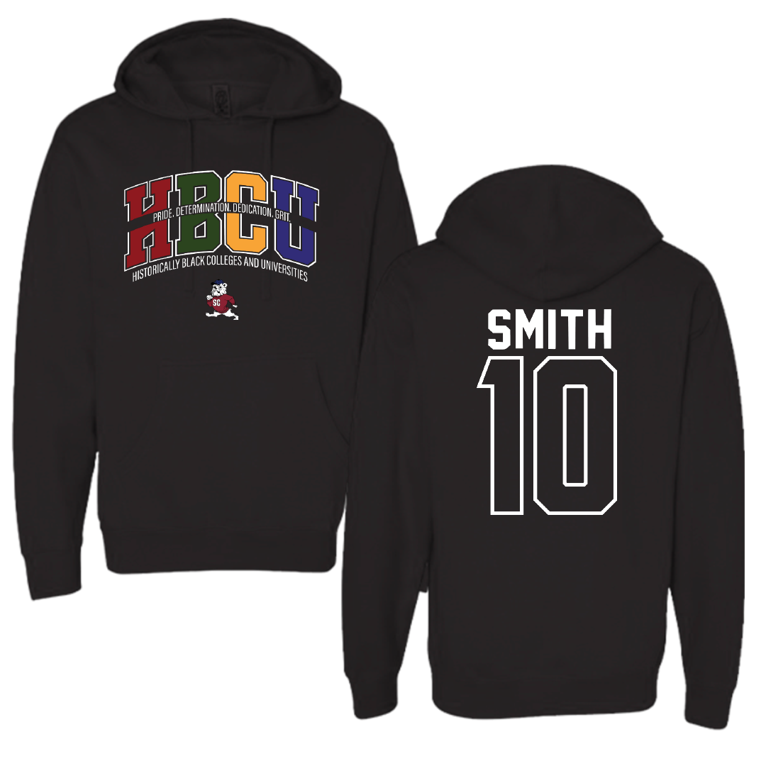South Carolina State University Football Black HBCU Hoodie - #10 Tyler Smith
