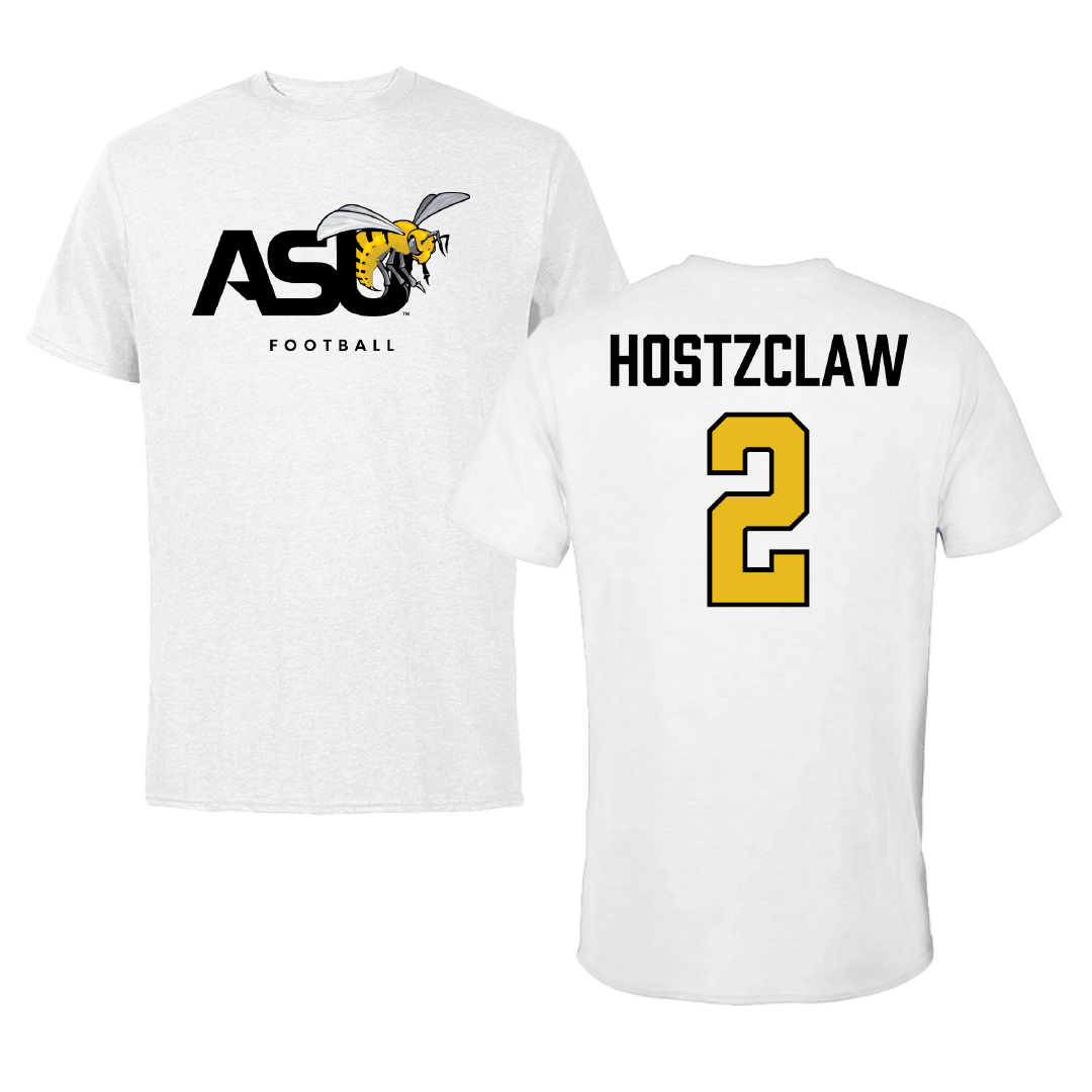 Alabama State University Football White ASU Performance Tee - #2 Jamarie Hostzclaw