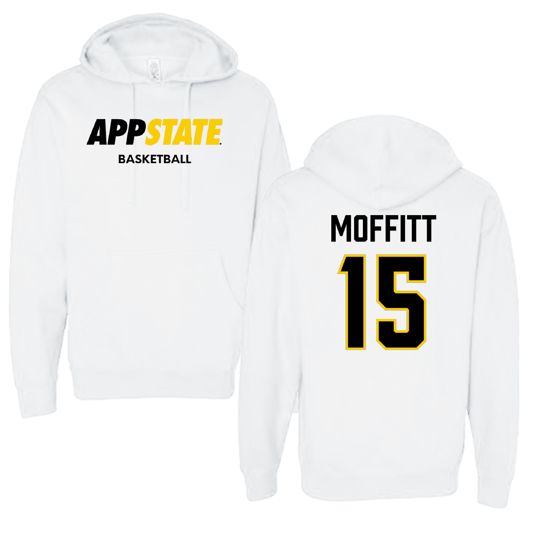 Appalachian State University Basketball (W) White Hoodie - #15 Rylan Moffitt