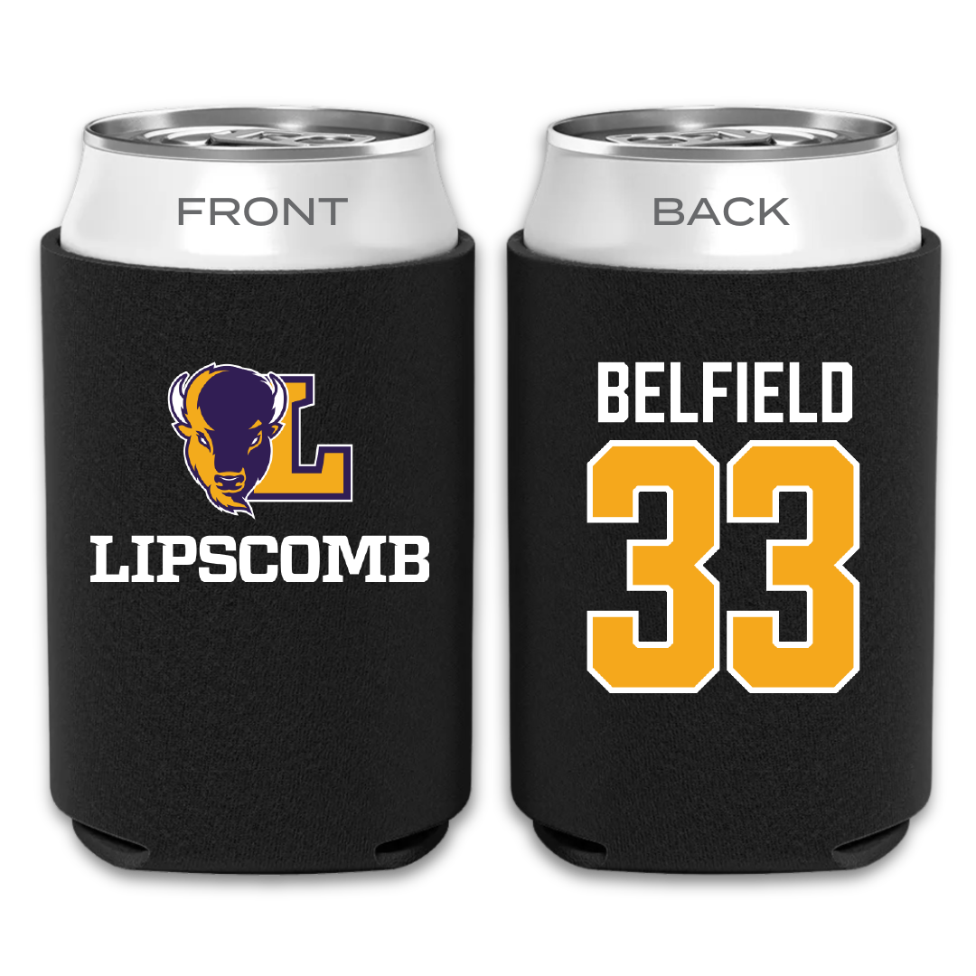 Lipscomb University Softball Black Can Cooler - #33 Kaylyn Belfield