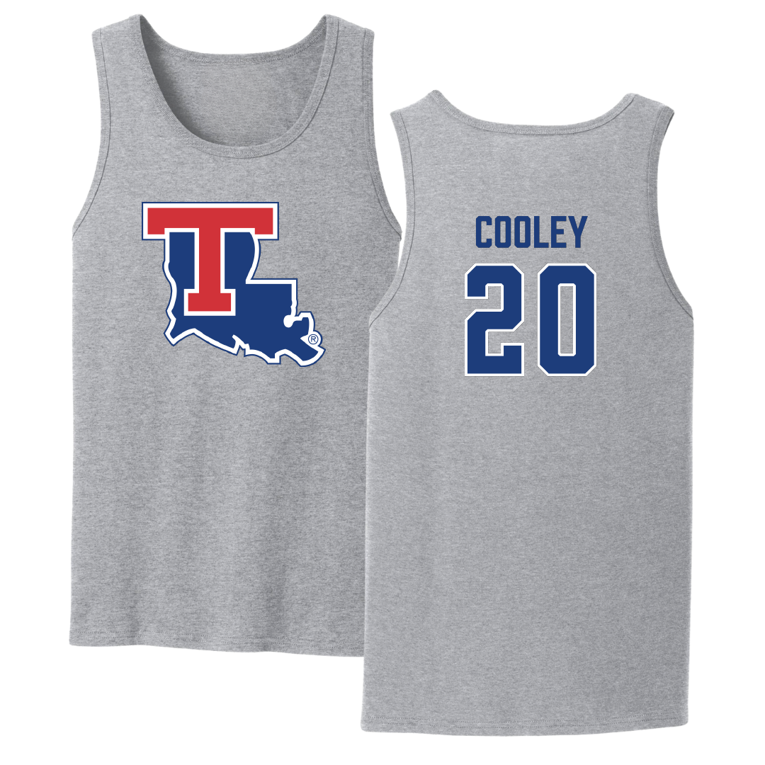 Louisiana Tech University Volleyball Sport Gray Tank Top - #20 Megan Cooley