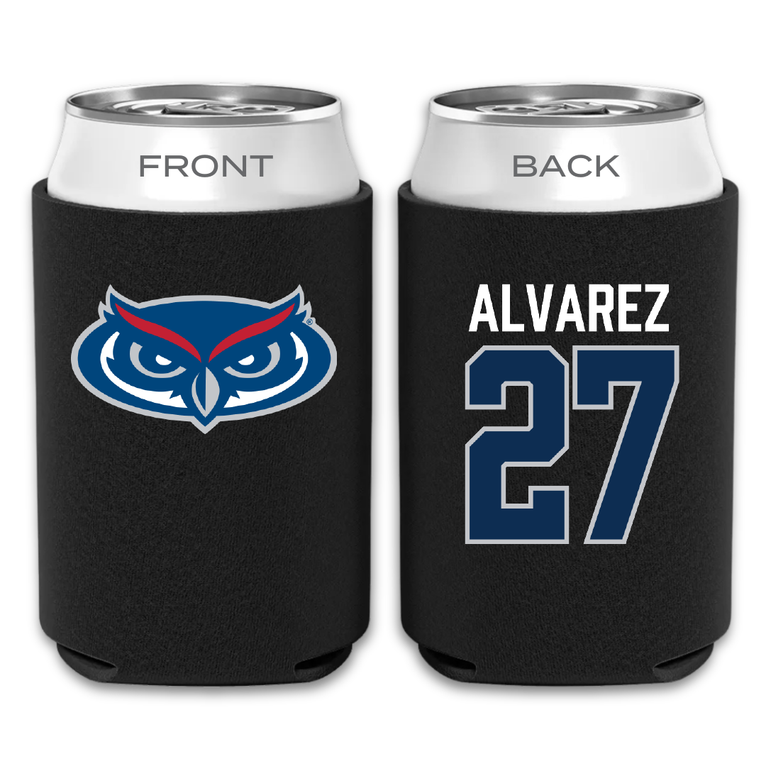 Florida Atlantic University Baseball Black Can Cooler - #27 David Alvarez