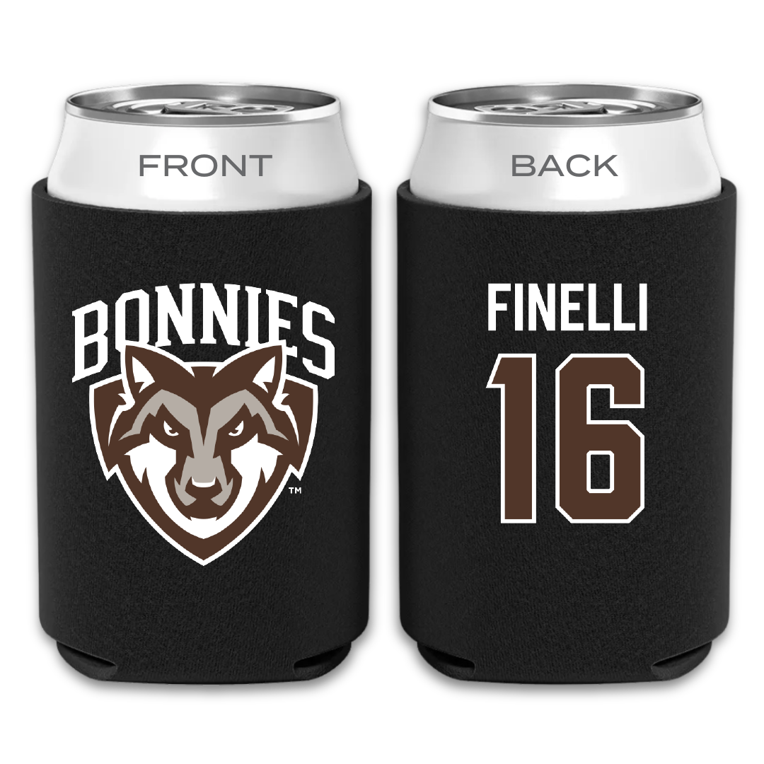 St. Bonaventure University Soccer Black Can Cooler - #16 Luc Finelli