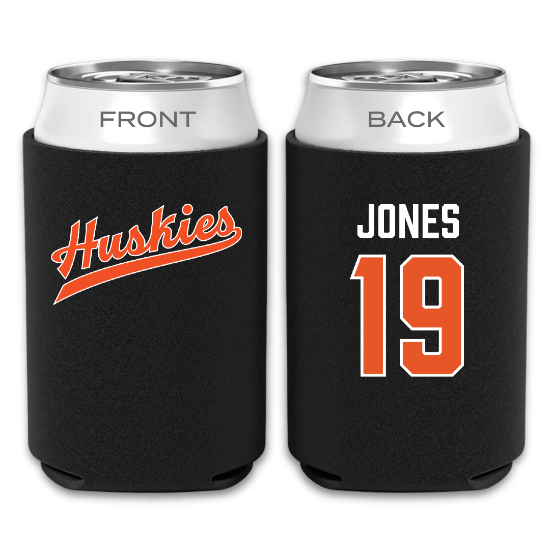 Houston Christian University Football Black Can Cooler - #19 Zion Jones