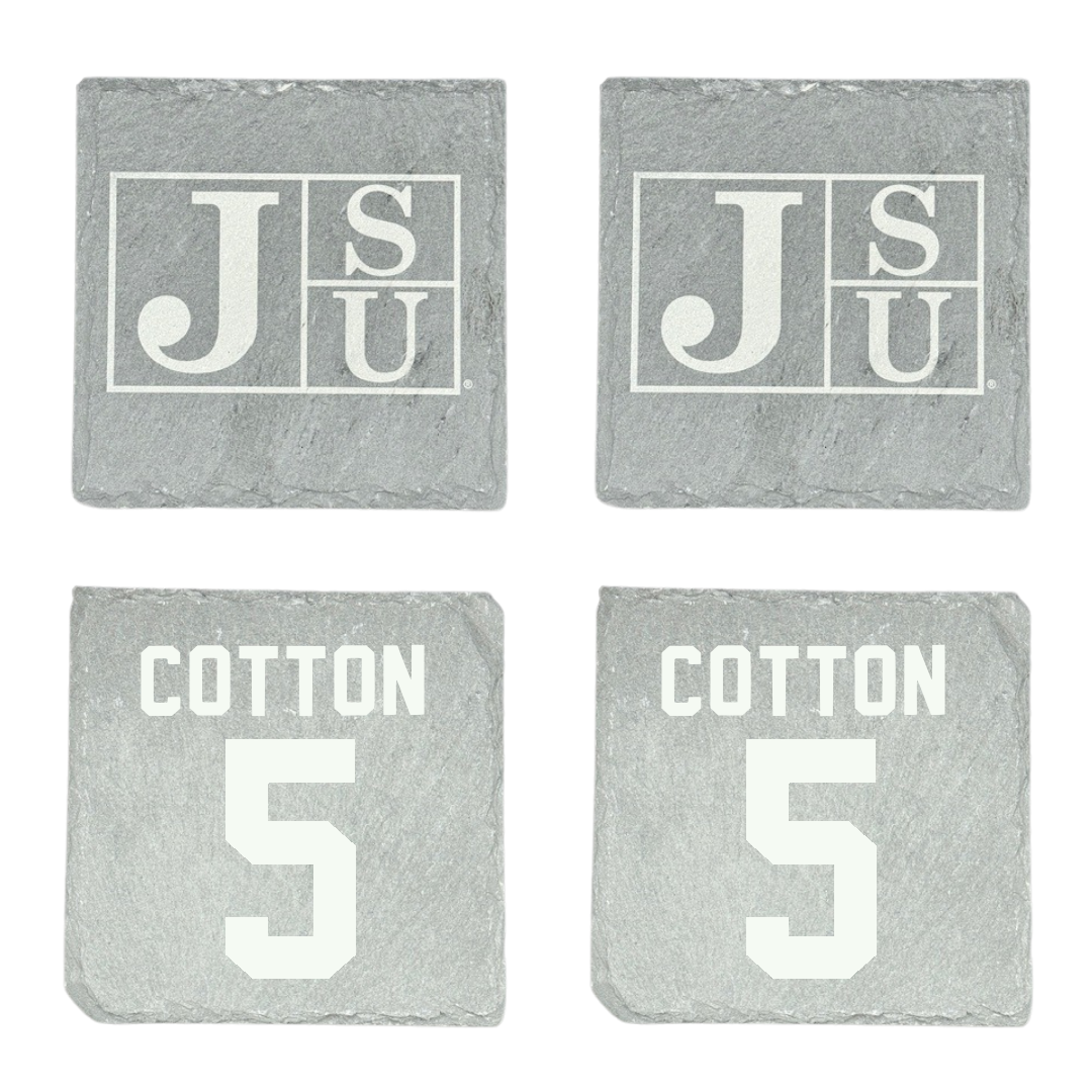 Jackson State University Basketball Stone Coaster (4 Pack)  - #5 Jaileyah Cotton