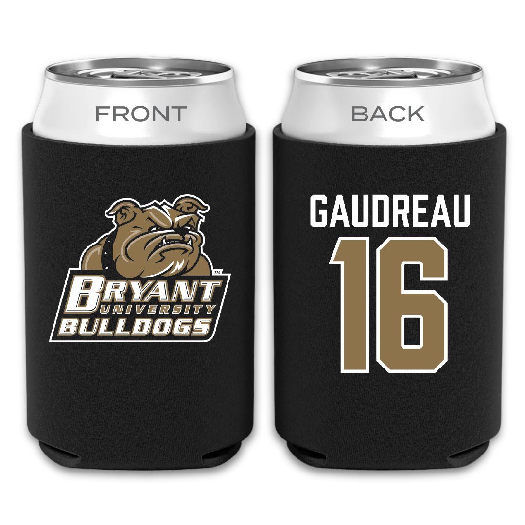 Bryant University Baseball Black Can Cooler - #16 Jacob Gaudreau