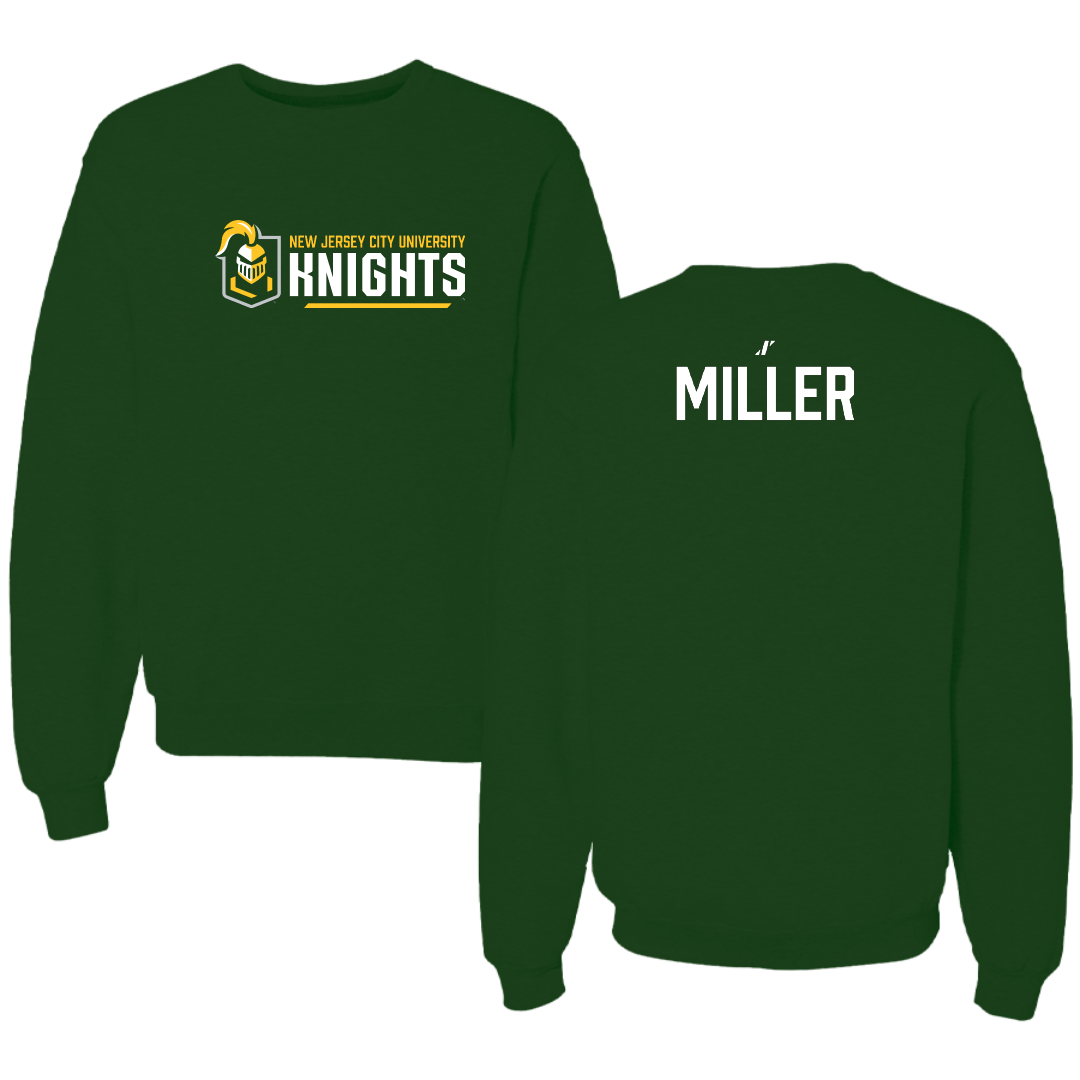 New Jersey City University Wrestling (W) Forest Green General Crewneck - Gabrielle Miller
