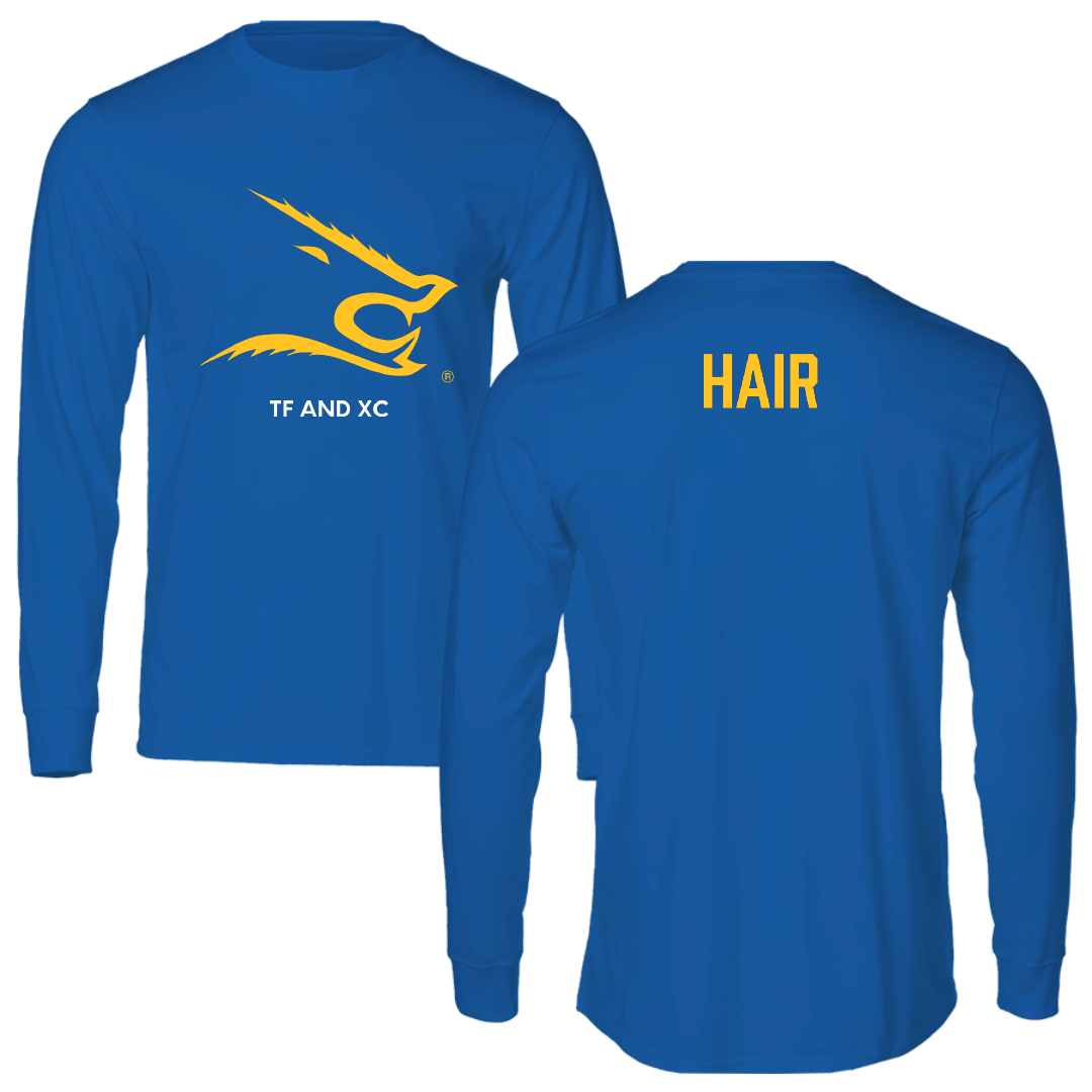 Texas A&M University-Kingsville TF and XC Blue Performance Long Sleeve - Paxton Hair