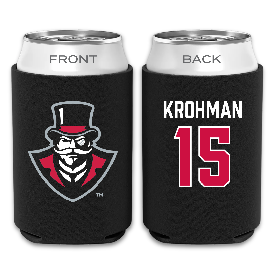 Austin Peay State University Softball Black Can Cooler - #15 Macy Krohman