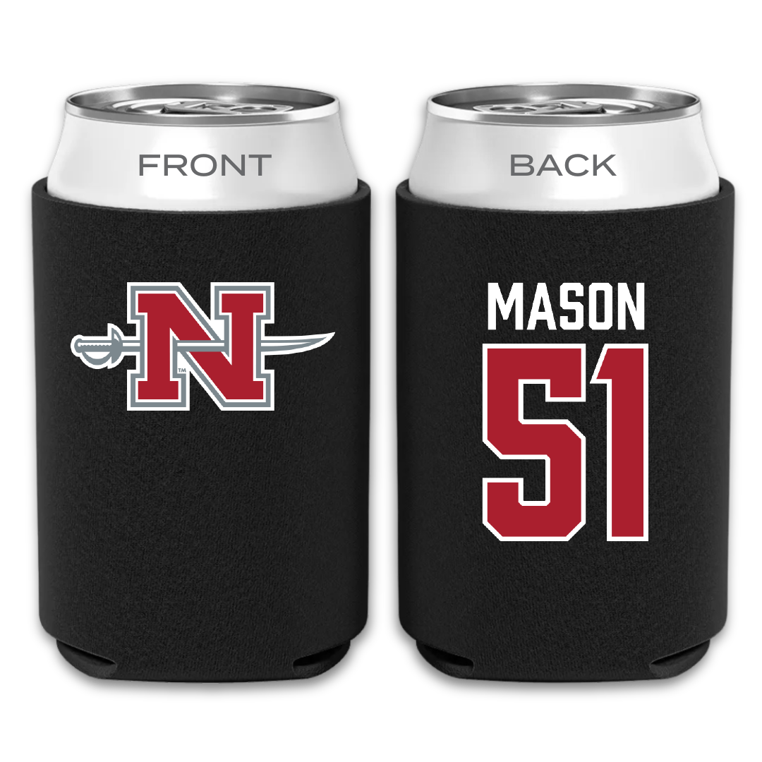 Nicholls State University Football Black Can Cooler - #51 Joe Mason