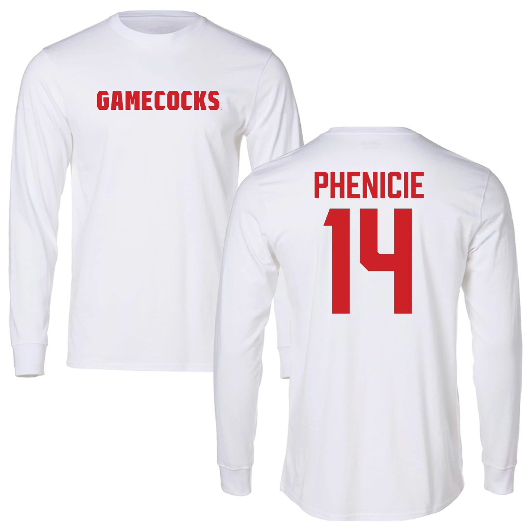 Jacksonville State University Volleyball White Long Sleeve - #14 Parker Phenicie