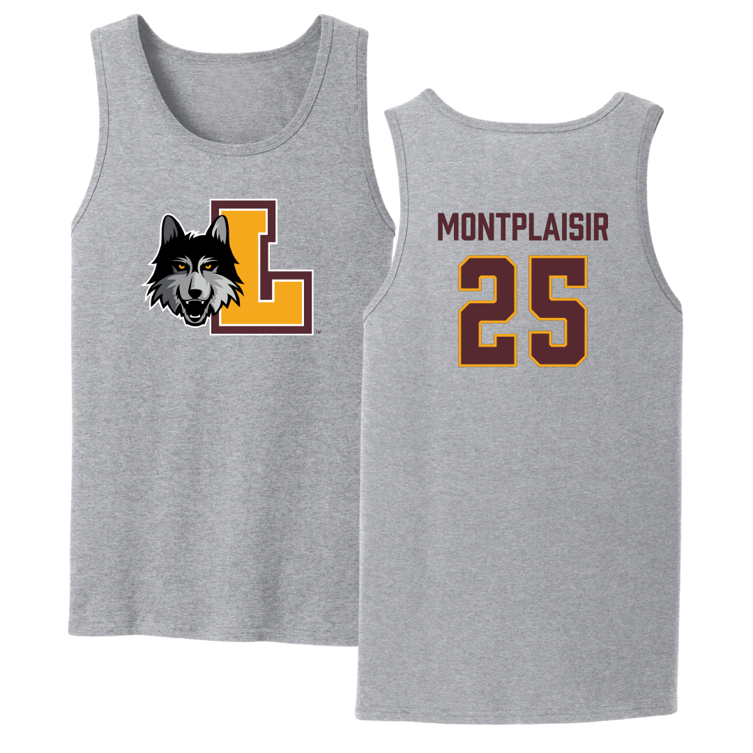 Loyola University-Chicago Volleyball Sport Gray Tank Top - #25 Benjamin Montplaisir