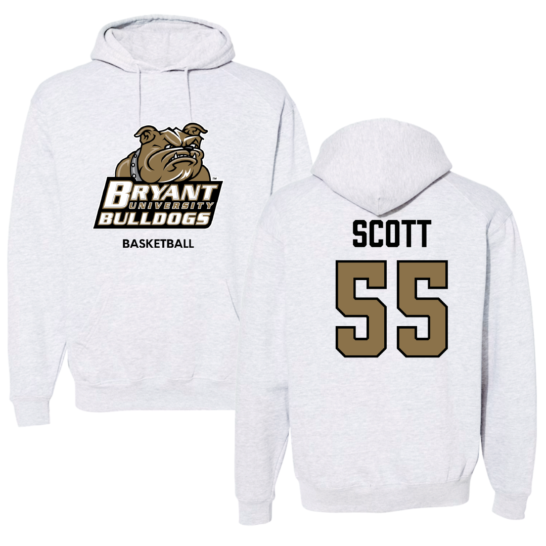 Bryant University Basketball (W) Light Gray Hoodie - #55 Nia Scott