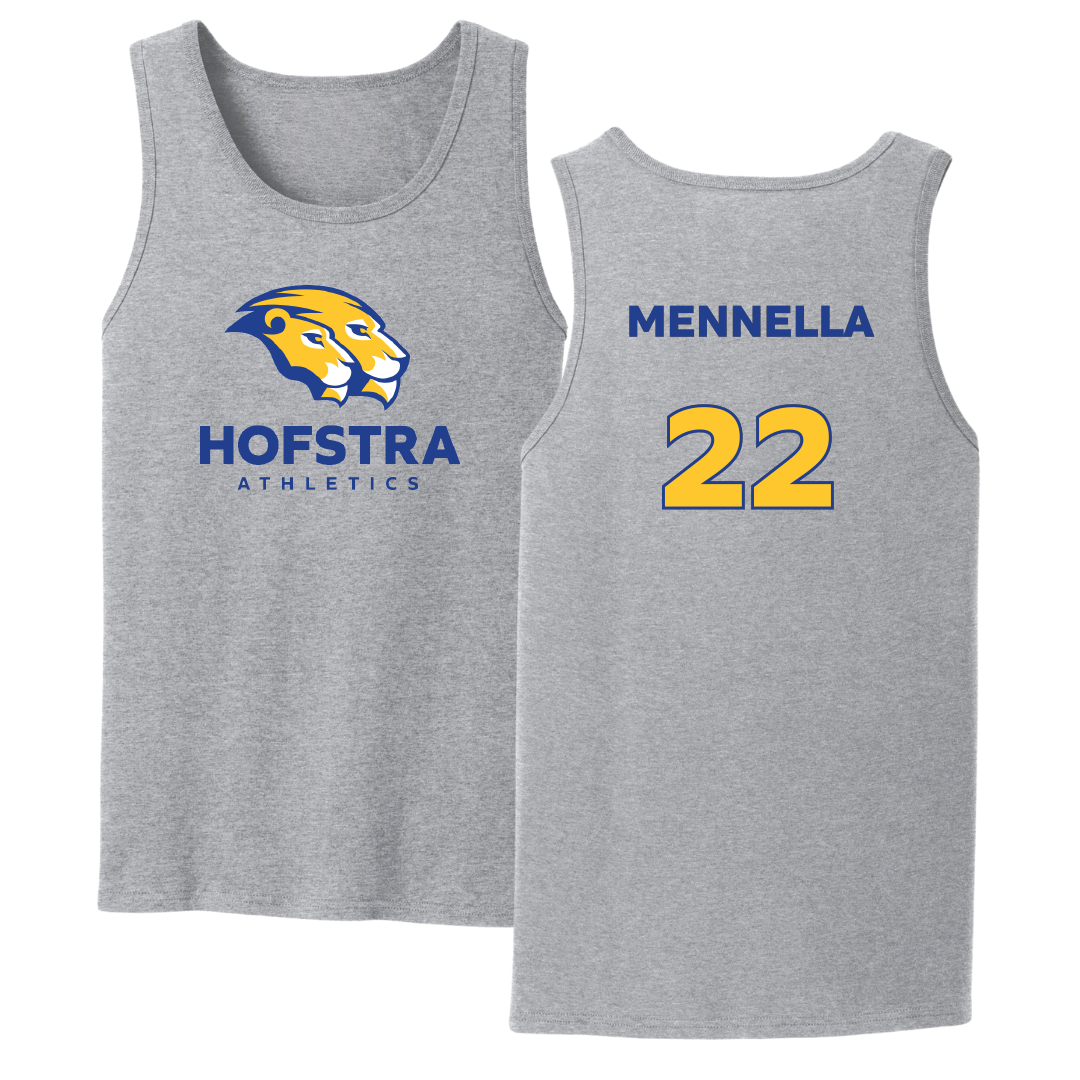 Hofstra University Lacrosse (W) Sport Gray Tank Top - #22 Nikki Mennella