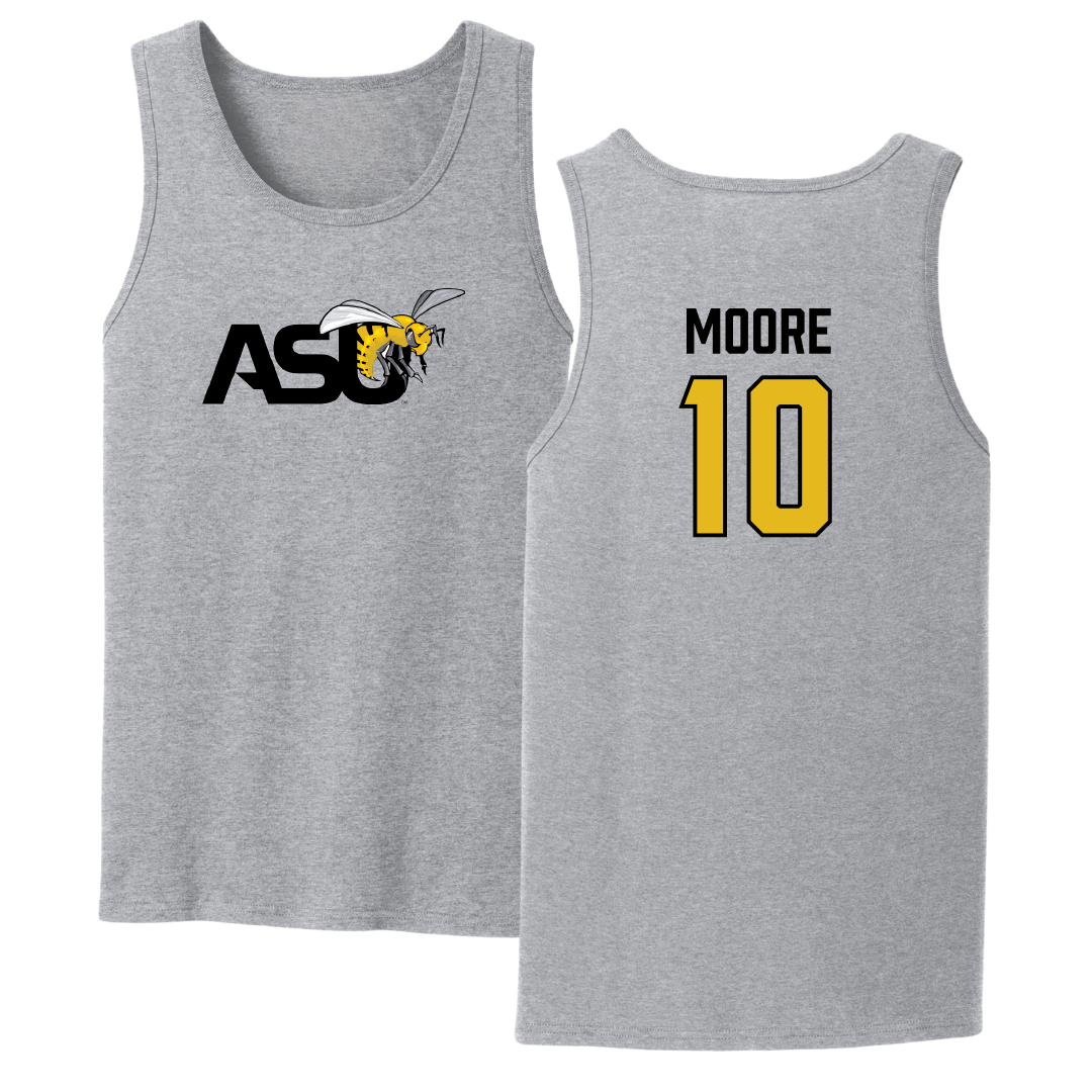 Alabama State University Football Sport Gray Tank Top - #10 Jaden Moore