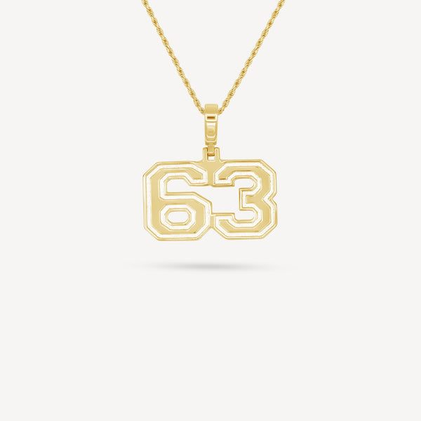 Gold Presidents Pendant and Chain - #63 Marselle Felton