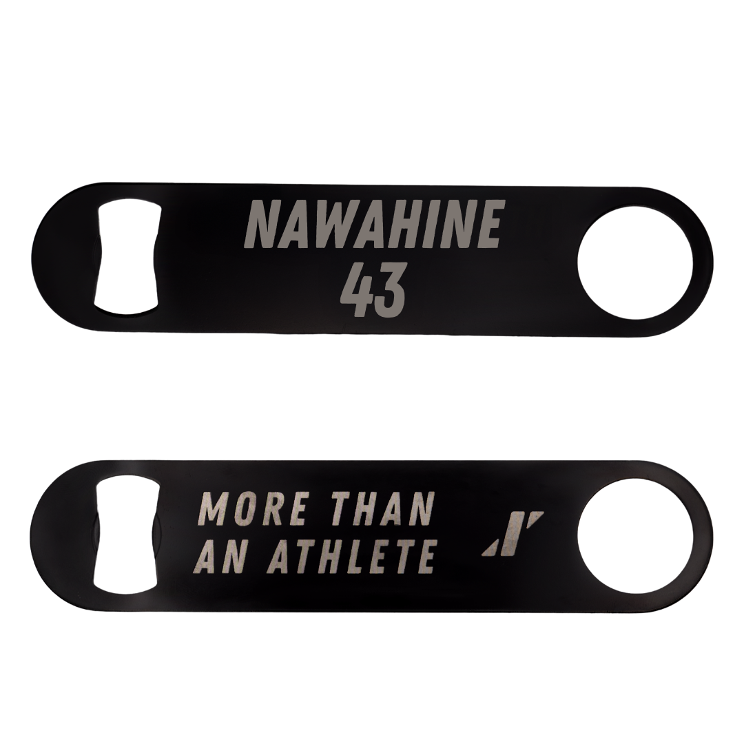 University of Utah Football Black Bottle Opener - #43 Gavin Nawahine