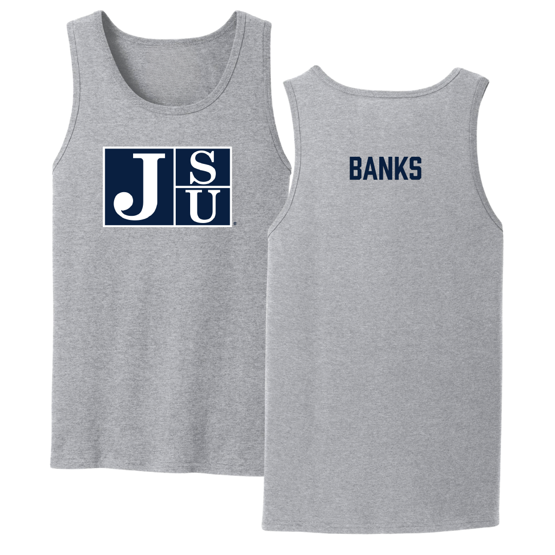 Jackson State University Cheer Sport Gray Tank Top - Jannifer Banks