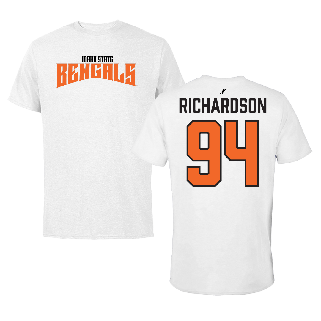 Idaho State University Football White Classic Tee - #94 Malik Richardson