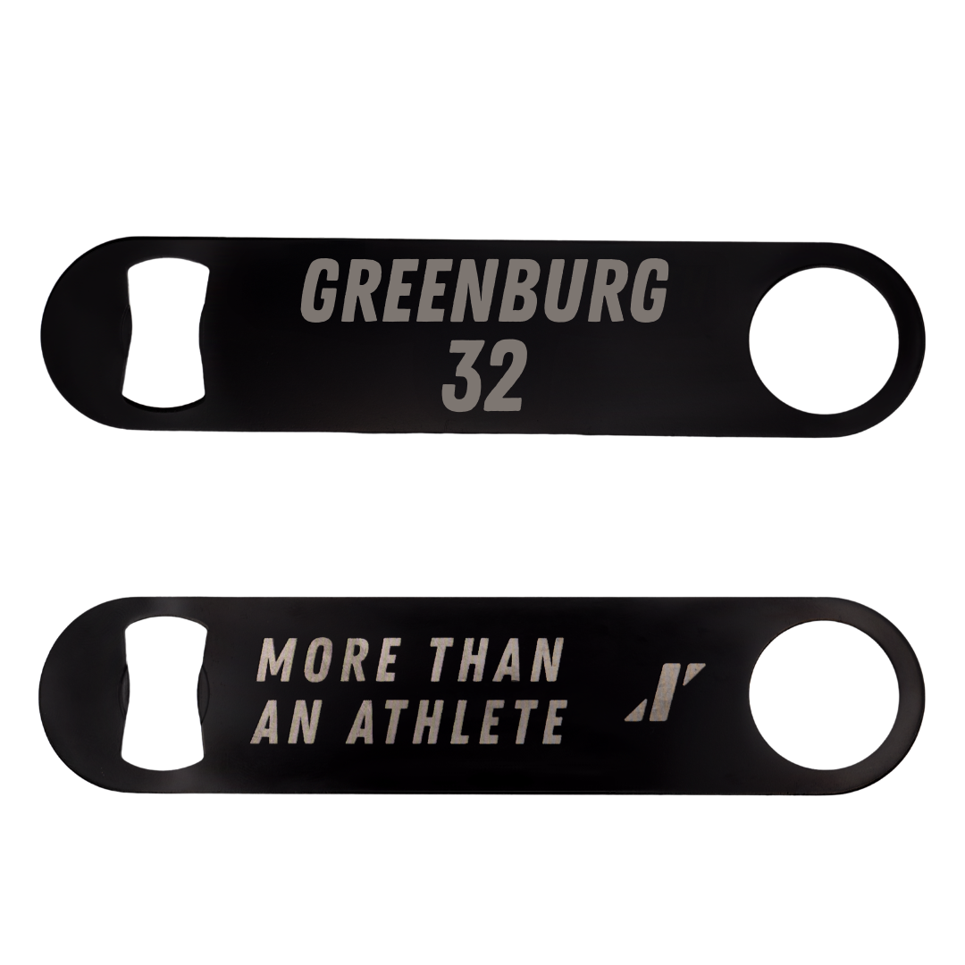 George Mason University Basketball Black Bottle Opener - #32 Page Greenburg