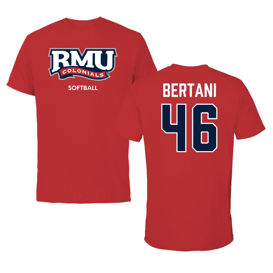 Robert Morris University Softball Red Colonials Performance Tee - #46 Bailee Bertani