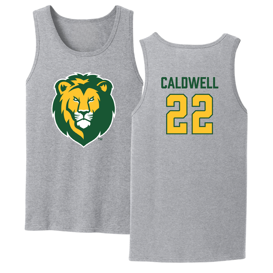 Southeastern Louisiana University Basketball Sport Gray Tank Top - #22 Nick Caldwell